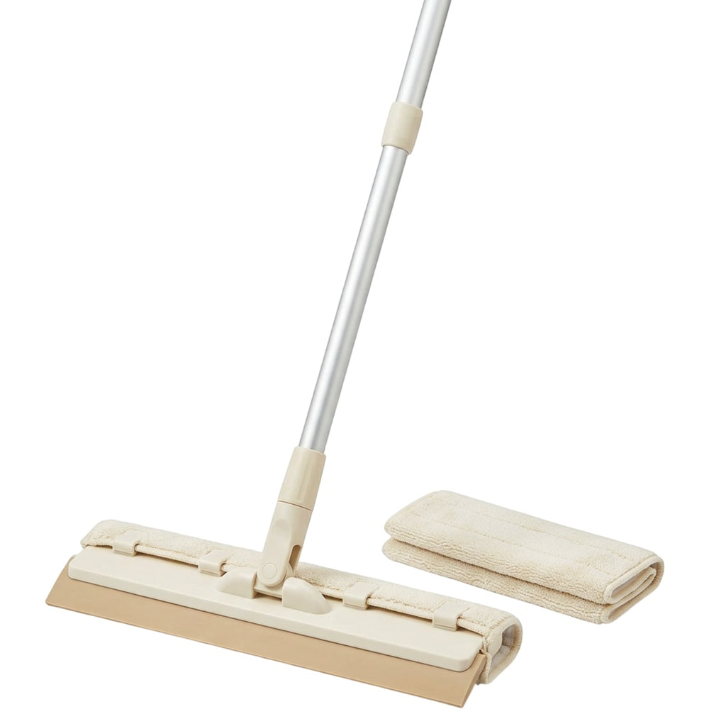 Rglwx Wide Silicone Squeegee Mop with Microfiber Sleeve Sand Cream - Product view