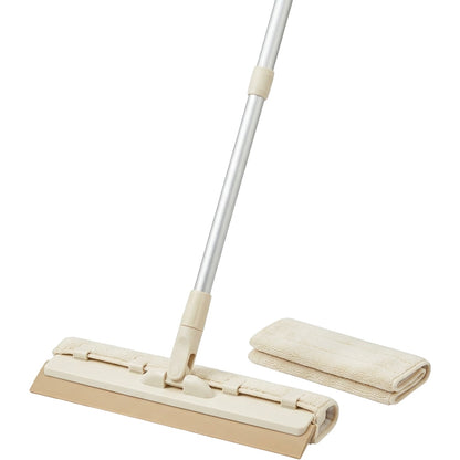 Rglwx Wide Silicone Squeegee Mop with Microfiber Sleeve Sand Cream - Product view